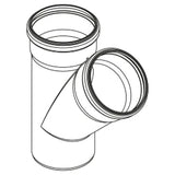 REHAU RAUPIANO PLUS Einfachabzweig DN 40/40, 45 Grad   – 11231041002