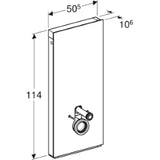 GEBERIT GE Monolith WC114 Wand-WC Glas weiss  – 131.031.SI.5