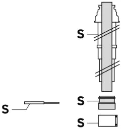 VAILLANT Vaillant Dachdurchfuehrung senkrecht schwarz Nr.303200  – 303200