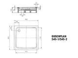 KALDEWEI Kaldewei Duschplan Brausetasse m.Träger 90x90x6,5 weiß  – 440348040001