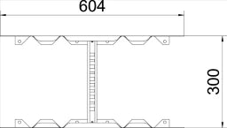 OBO Multifunktionsverbinder für Kabelleiter 60x300 Stahl bandverzinkt  – 6225712