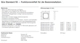 GIRA Rahmen 3fach Standard 55 reinweiß glänzend   – 021303
