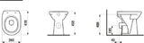 LAUFEN Laufen Pro Stand-WC Tiefspüler Sitzhöhe inkl. Sitz 48 cm, 6-Liter, weiß   – H8259550000001