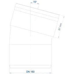 POLOPLAST PO Bogen POLO-KAL XS DN 160/15Grad  – 102160