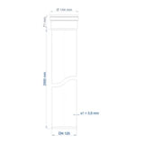 POLOPLAST PO Steckmuffenrohr POLO-KAL NG DN 125/2000   – 02055