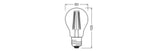 LEDVANCE LED CLASSIC A DIM P 7.5W 827 Clear E27  – 4099854060915
