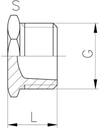 FISCHER GEORG GF Stopfen zylindrisch PVC-U 1/2" AG   – 721960906