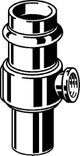 VIEGA Viega T-Stück mit SC Sanpress 2217.4 in 18mm x G1/4 x 18mm Rotguss   – 705 602