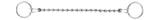 SCHMIDT STEDO KUGELKETTENGARN. 30 CM, 3,2 MM, MS VERCHR.,2 RINGE MONT.  – 720748