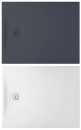 LAUFEN Laufen Passion Duschwanne aus Marbond 100x90x3,3cm,Abl. kurze Seite,anthrazit   – BPPABTL100.90A
