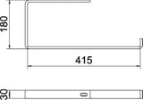 OBO Abhängebügel Flachstahl B400mm Stahl tau chfeuerverzinkt  – 6363946