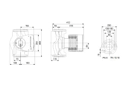 GRUNDFOS Grundfos Flanschpumpe MAGNA3 80-60 F 360 1x230V PN6 Nr.97924307  – 97924307