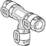 GEBERIT GE FlowFit T-Stueck reduziert PPSU d63 x 40 x 63mm   – 620.126.00.1