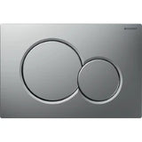 GEBERIT GE Betaetigungsplatte Sigma01, 2-Mengen mattchrom-lackiert/glanzchrom, round   – 115.770.JQ.5