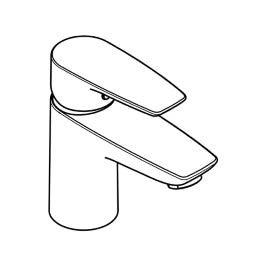 KLUDI Kludi Pure&Solid WT-Einhandmischer 75 DN15 ohne Ablaufgarnitur   – 340280575