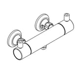 KLUDI Kludi Provita Thermostat-Brausearmatur chrom  – 353300538