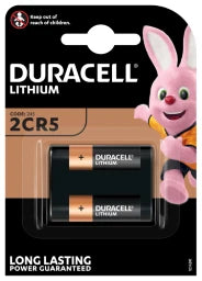 DURACELL Lithium Fotobatterie 6V 245, 2CR5, 1er Blister   – 245105