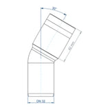 POLOPLAST PO Bogen POLO-KAL XS DN 32/30Grad  – 102101