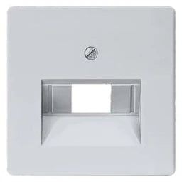 SIEMENS Zentralplatte UAE-Dosen 1fach und 2fach DELTA i-system, aluminiummetallic   – 5TG1257
