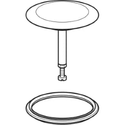 GEBERIT GE Ventilstopfen zu PushControl, chrom  – 245.439.21.1