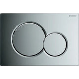 GEBERIT GE Betaetigungsplatte Sigma01 2-Mengen verchromt, round   – 115.770.21.5