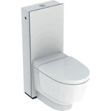 GEBERIT GE AquaClean Mera Classic, AP, Stand-WC Frontplatte Glas weiss, Komplettanlage   – 146.240.SI.1
