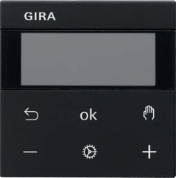GIRA S3000 RTR Display System 55 Schwarz m   – 5393005