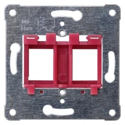 SIEMENS Tragplatte ROT für bis zu 2 Modular-Jack DELTA i-system   – 5TG2078