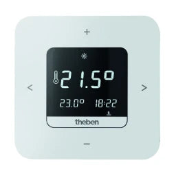 THEBEN Digital-Uhrenthermostat, Wochenprogramm, Netzversion, App-Bedienung möglich  – 8120200