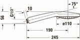 DURAVIT Duravit Handbrause 3-jet D110 MinusFlow chrom  – UV0652015010
