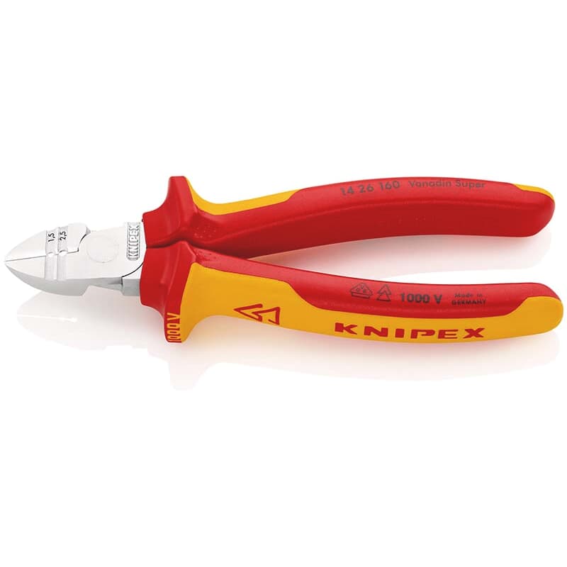 Knipex Abisolier-Seitenschneider VDE 160mm