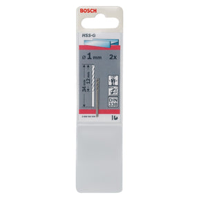 Bosch Metallbohrer HSS-G 1x12x34mm 2er-Pack