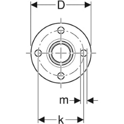 GEBERIT GE Mapress Edelstahl Flansch PN10/16 Pressmuffe d76,1mm  – 33739