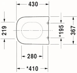 DURAVIT Duravit Happy D.2 WC-Sitz mit Absenkautomatik, weiß   – 0064590000