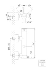 STEINBERG Steinberg Brause-EH-Mischer 1/2" chrom  – 100 1220