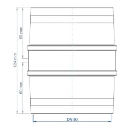 POLOPLAST PO Doppelmuffe POLO-KAL XS DN 90  – 102307
