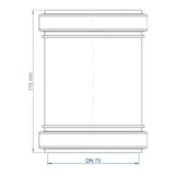POLOPLAST PO Überschiebmuffe POLO-KAL NG DN 75   – 02313