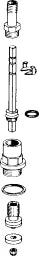 HANSA Hansa Innenoberteil für UP-Ventil 1/2" Einbautiefe 10-45mm   – 59 902 723