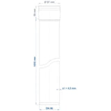 POLOPLAST PO Steckmuffenrohr POLO-KAL 3S DN 90/1000  – 102413
