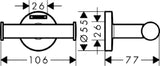 HANSGROHE HG Logis Doppelhaken Universal chrom   – 41725000