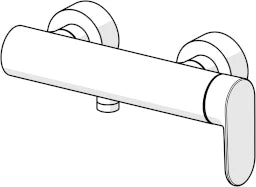 HANSA Hansa Genesis EHM Brausebatterie chrom  – 3745 0107