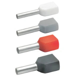 KLAUKE Zwillings-Aderendhülse isoliert, 2 x 10 mm²   – 87614