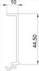OBO Trennwand für GK 70x2000mm Polyvinylchlo rid lichtgrau RAL 7035  – 6274900