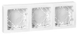 LEGRAND Aufputz Rahmen 3-fach Oteo IP20 ultraweiß   – 086093