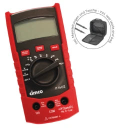 CIMCO DMM 310 TRMS Digitales Multimeter mit Ta sche  – 111491