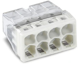WAGO COMPACT Verbindungsdosenklemme 8-polig max. 2,5 mm², transparent/grau   – 2273-208