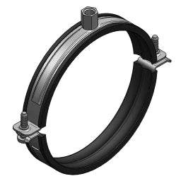 MEFA Lüftungsschelle Doppio 20x1.5, DN 160 M8/M10 TPE  – 0449160