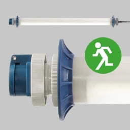 SONLUX Schutzrohrleuchte,230V,IP54,SKL I,3LED-P 5m Zul.inkl.Netzst.,1 Steckd.,Notlichtf.  – 68A30100-0062.NL