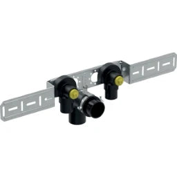 GEBERIT GE Mepla Anschlusswinkel, vormontiert zweifach, d20 x Rp1/2, AD15,3cm, Set   – 602.783.00.5