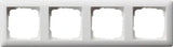 GIRA Rahmen 4fach Standard 55 reinweiß matt   – 021404